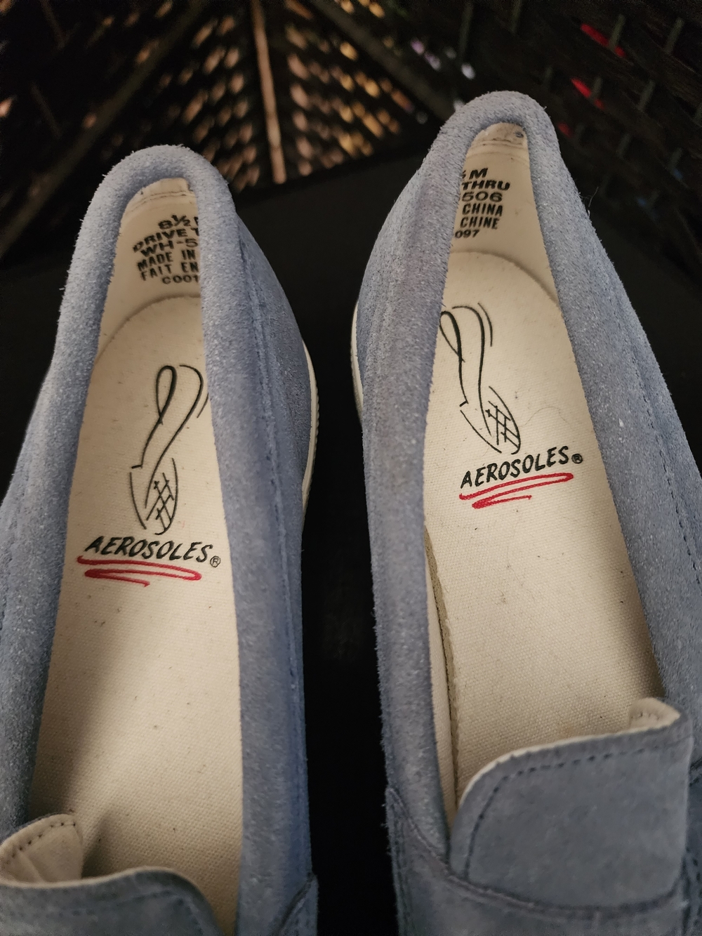Aerosoles Women's Light Blue Suede Slip-On Loafers - Picture 5 of 5